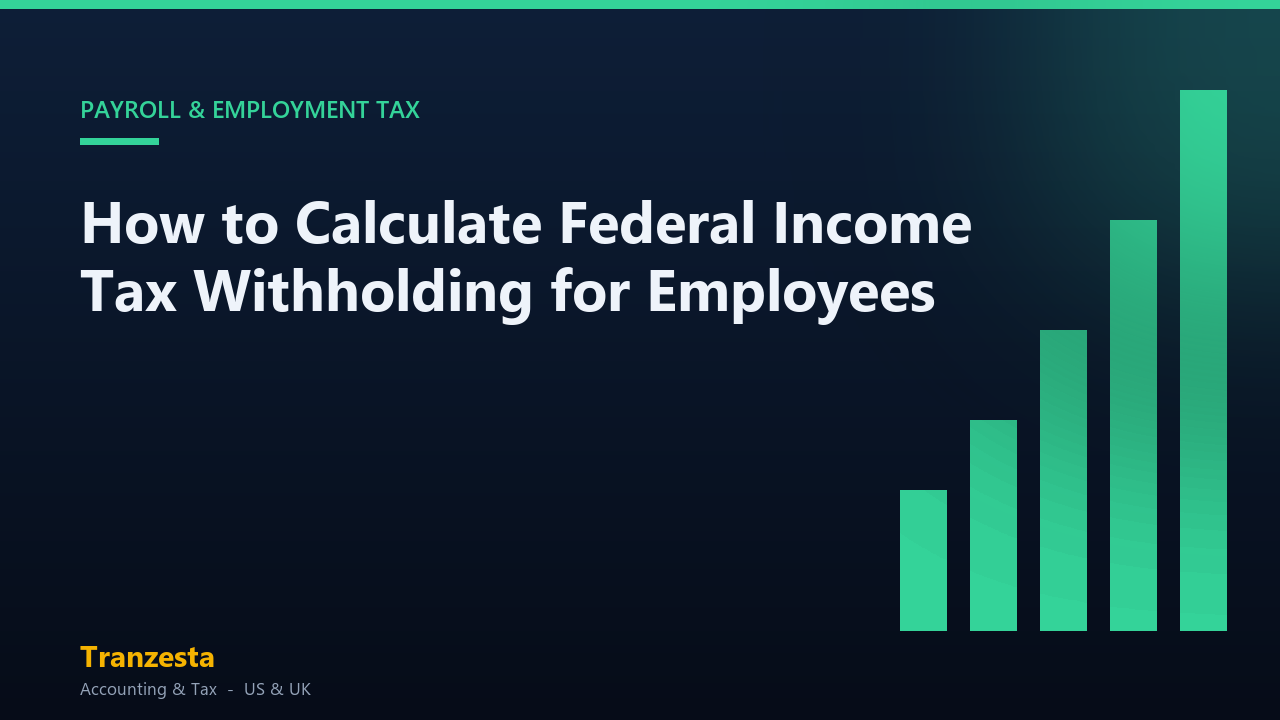 How to Calculate Federal Income Tax Withholding for Employees