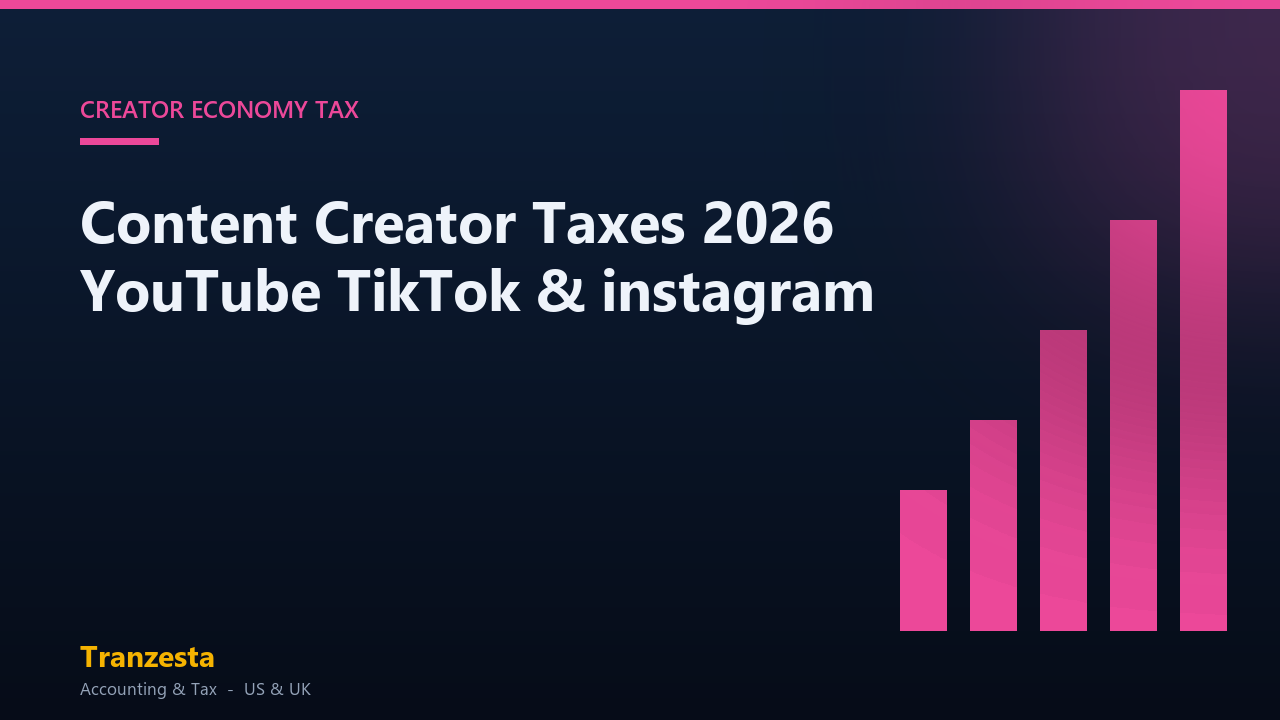 Content Creator Taxes 2026 YouTube TikTok & instagram