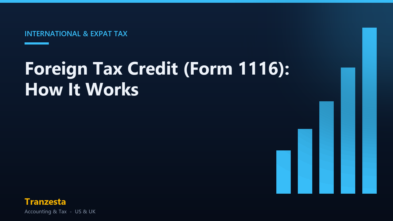 Foreign tax credit Form 1116 - Tranzesta cross-border tax guide
