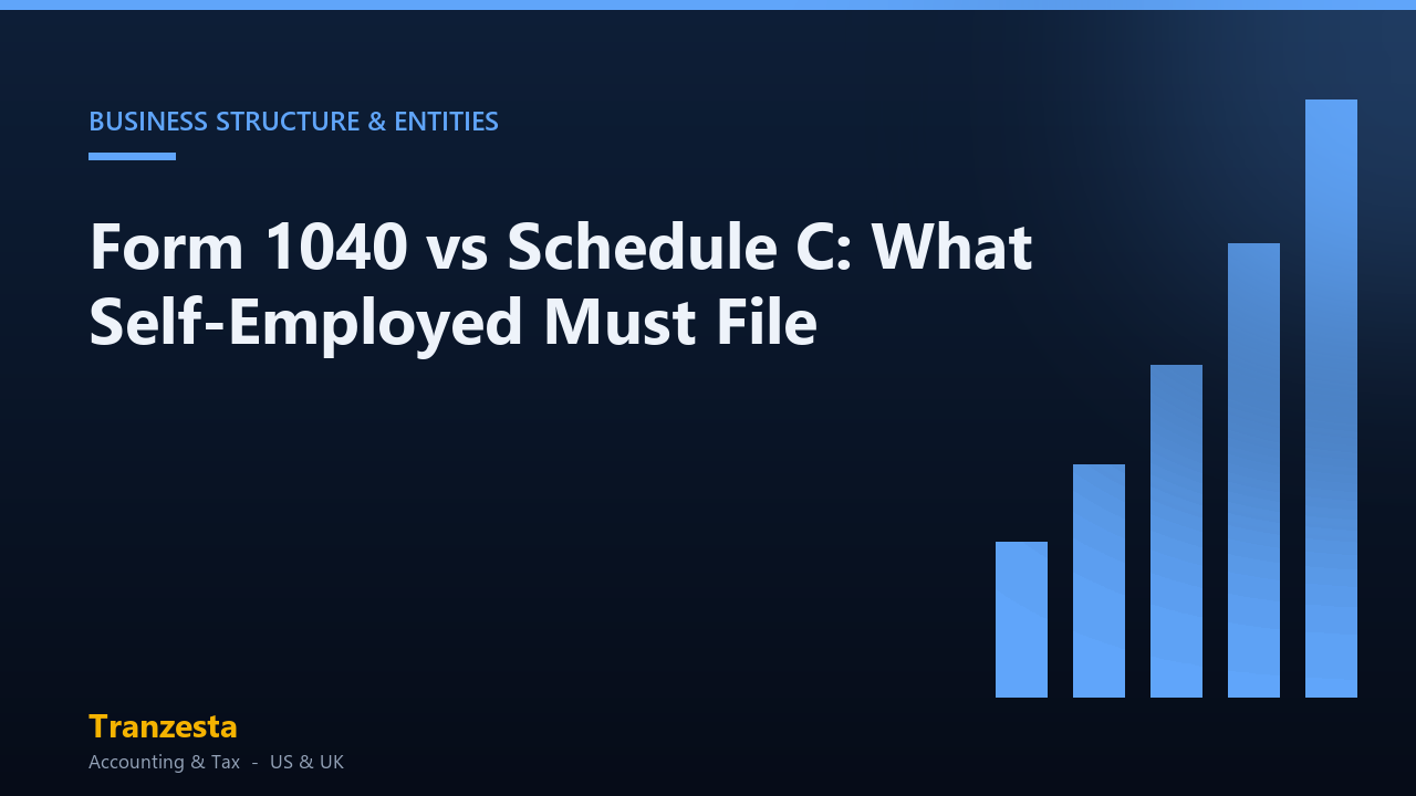 Form 1040 vs Schedule C: What Self-Employed Must File