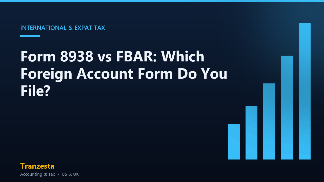 Form 8938 vs FBAR: Which Foreign Account Form Do You File?