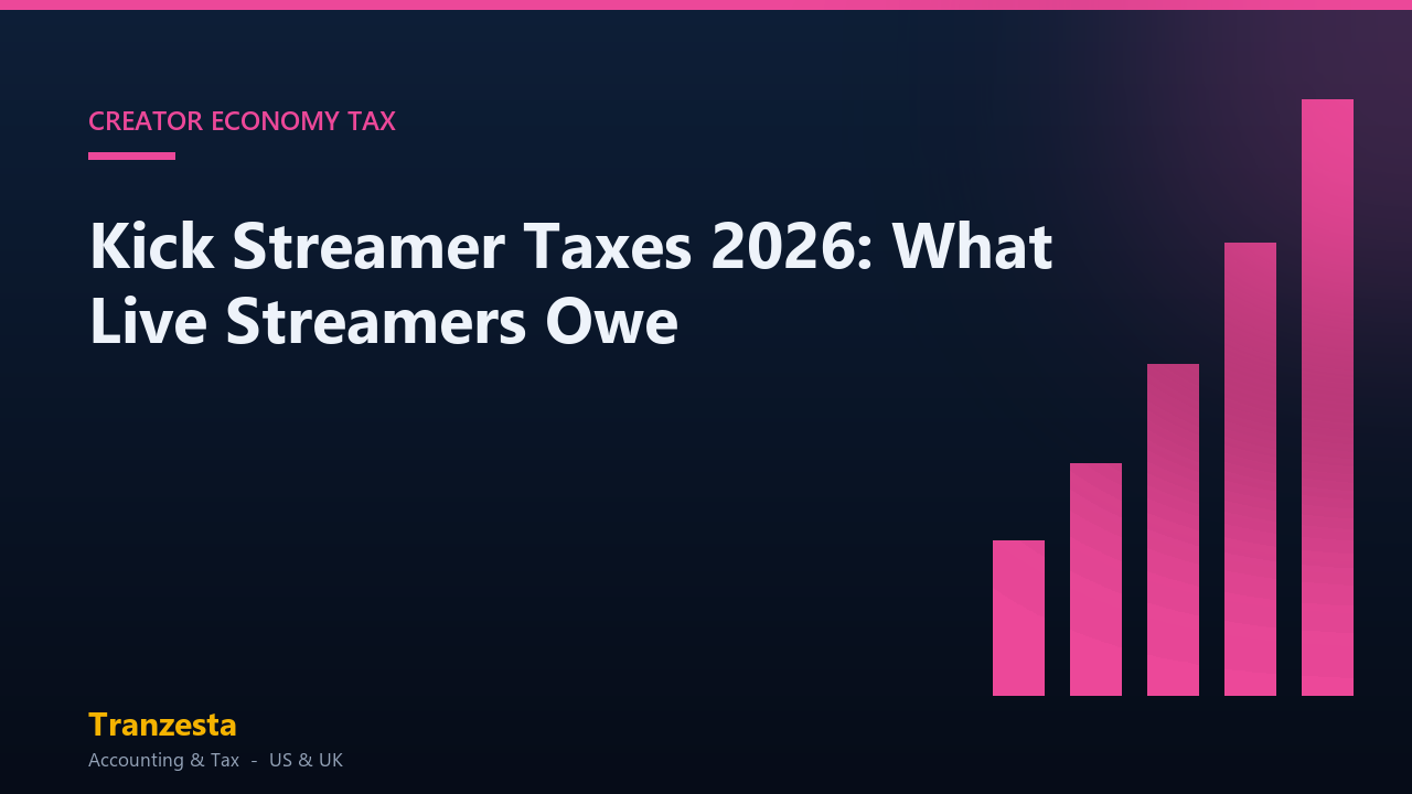 Kick streamer taxes 2026 - Tranzesta creator tax guide