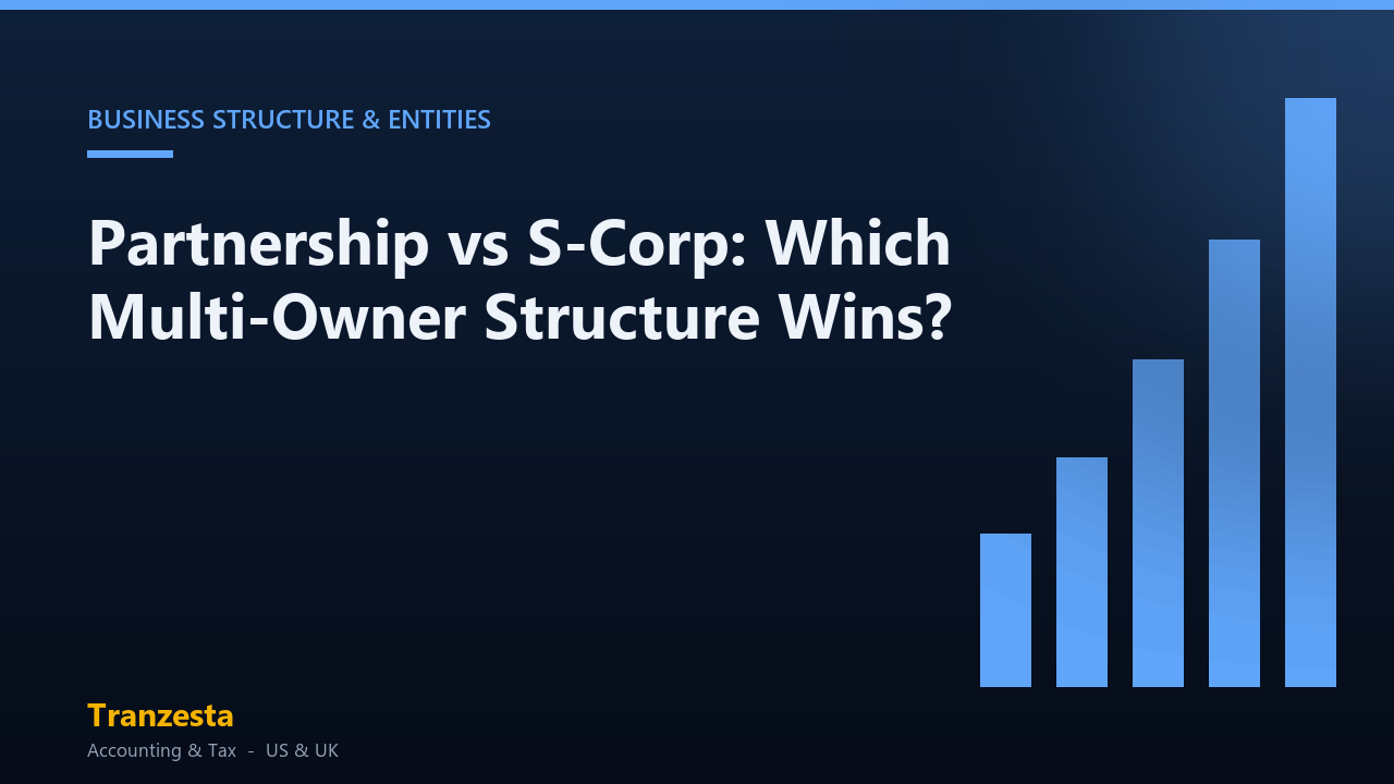 Partnership vs S-corp - Tranzesta business structure guide