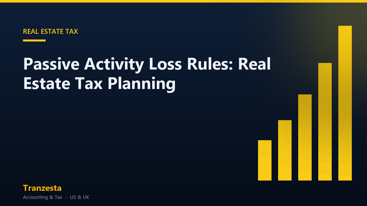 Passive Activity Loss Rules: Real Estate Tax Planning