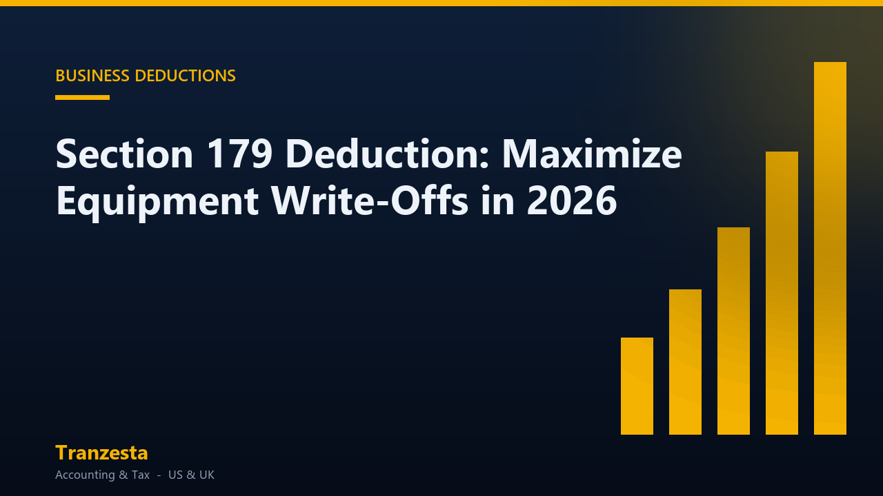 Section 179 Deduction: Maximize Equipment Write-Offs in 2026