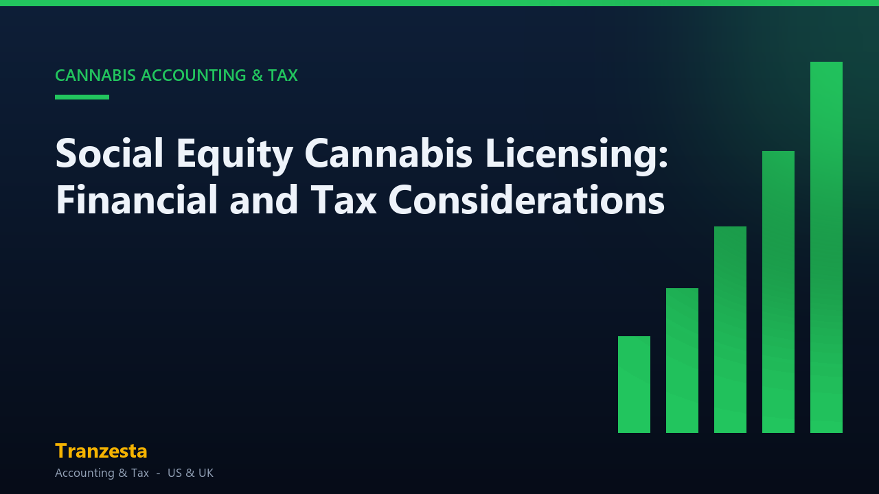 Social Equity Cannabis Licensing: Financial and Tax Considerations