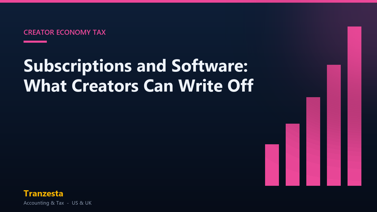 Subscriptions and Software: What Creators Can Write Off