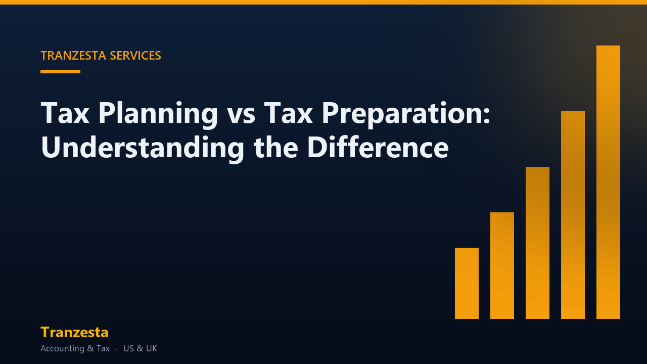 Tax Planning vs Tax Preparation: Understanding the Difference